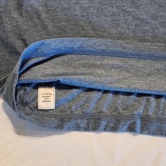 Vuori Strato Tech Tee Shirt Men’s Large Long Sleeve Heather Blue V178