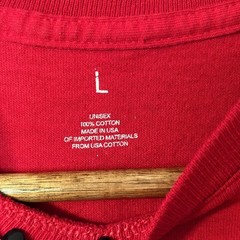 Apple Long Sleeve T-Shirt Size L Tech Promo Red Cotton Crew Neck Made in USA