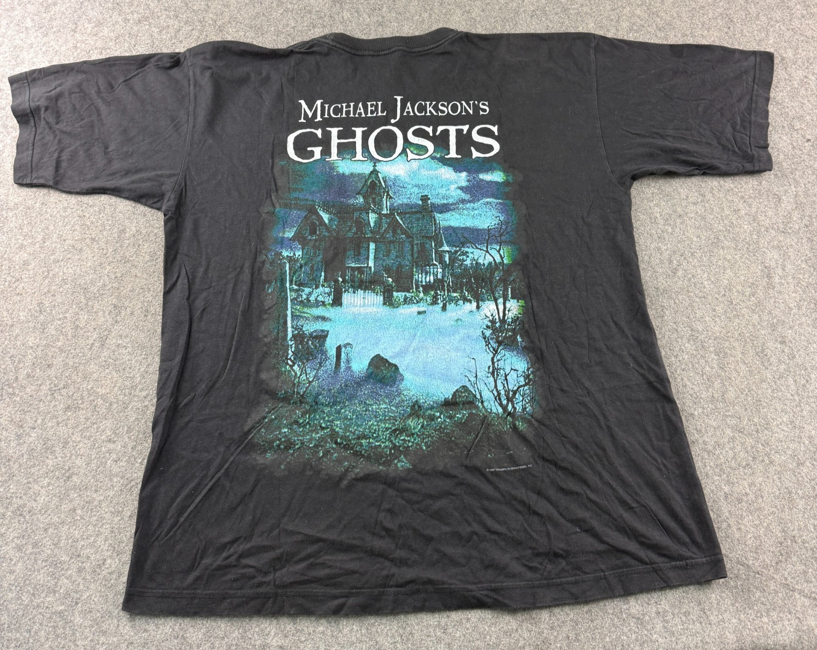 Vintage Michael Jackson Ghosts Shirt Mens Black 1997 Stephen King Music MJ S-5XL gallery