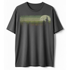 Forest Pine Trees Nature Landscape Outdoor Adventure Hiking T-Shirt S-5XL
