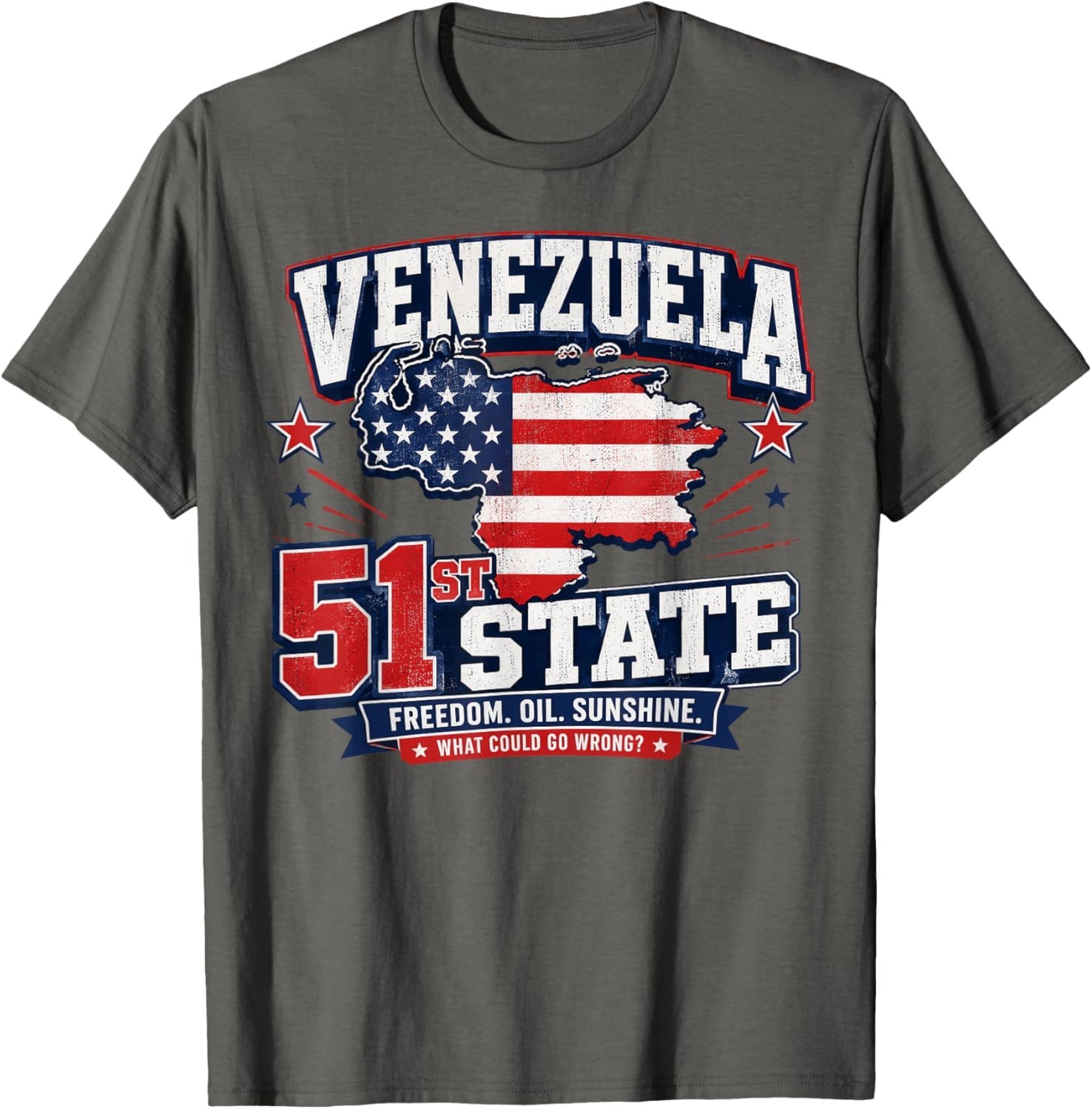 Venezuela 51st State Funny Patriotic Parody T-Shirt gallery
