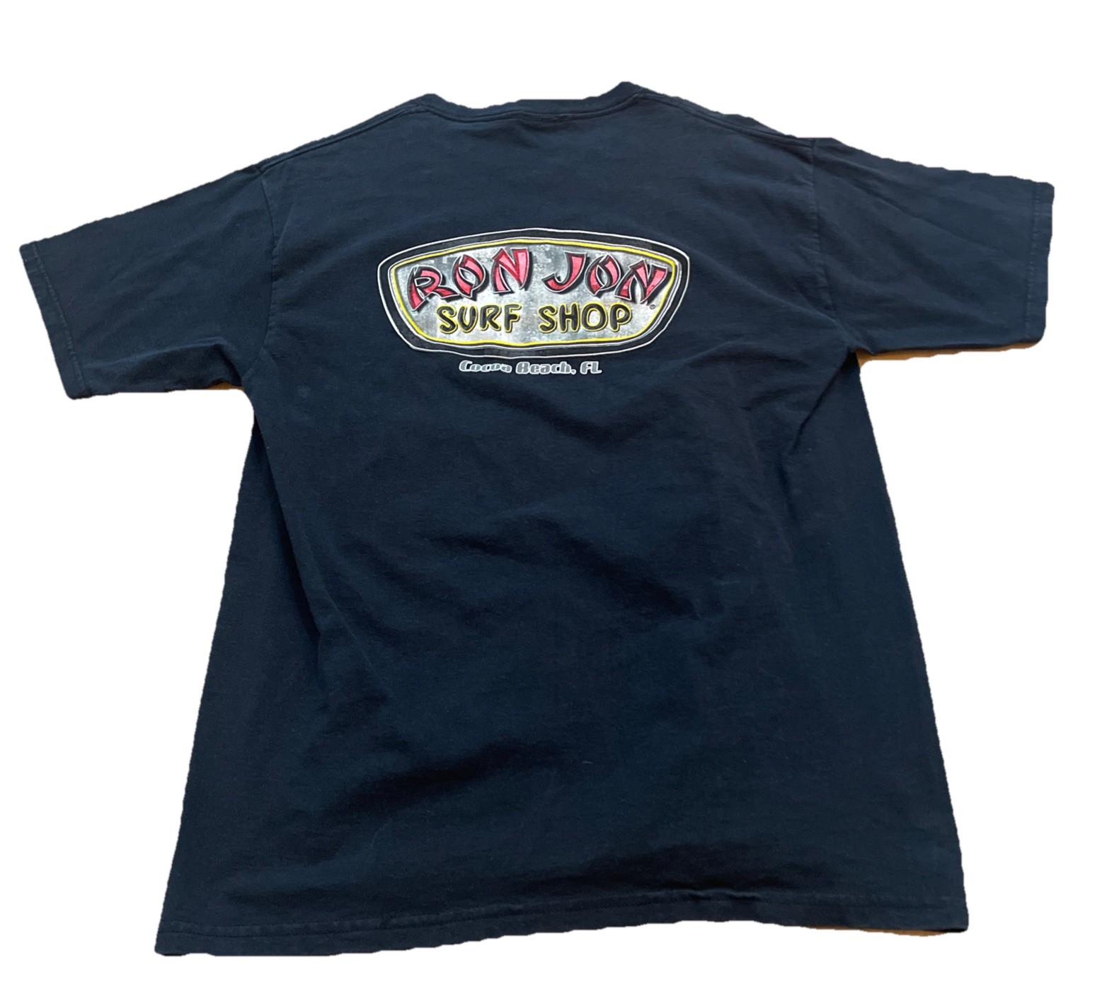 Ron Jon Surf Shop Cocoa Beach Florida Short Sleeve Shirt Men's Size Large Black gallery