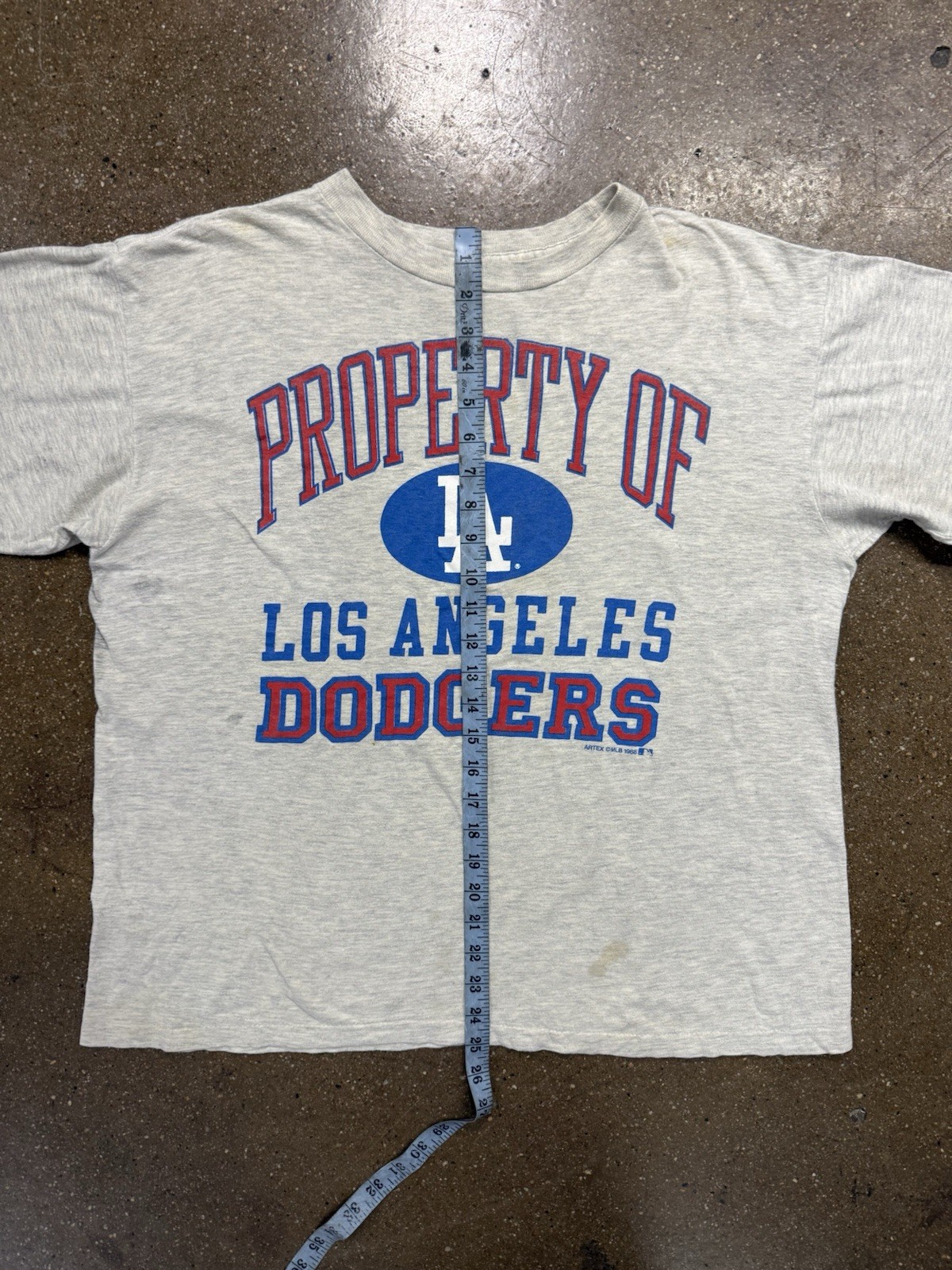 Vintage 80s Dodgers T Shirt Men’s Large Artex Tag Made In USA MLB Los Angeles gallery