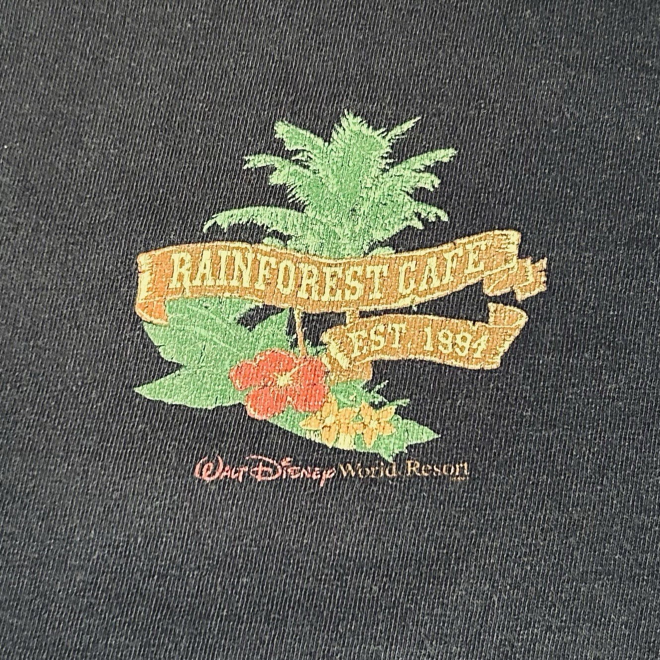 Vtg 90s Rainforest Cafe Tshirt Disney World Mens M Tropical Parrot Y2K Souvenir gallery
