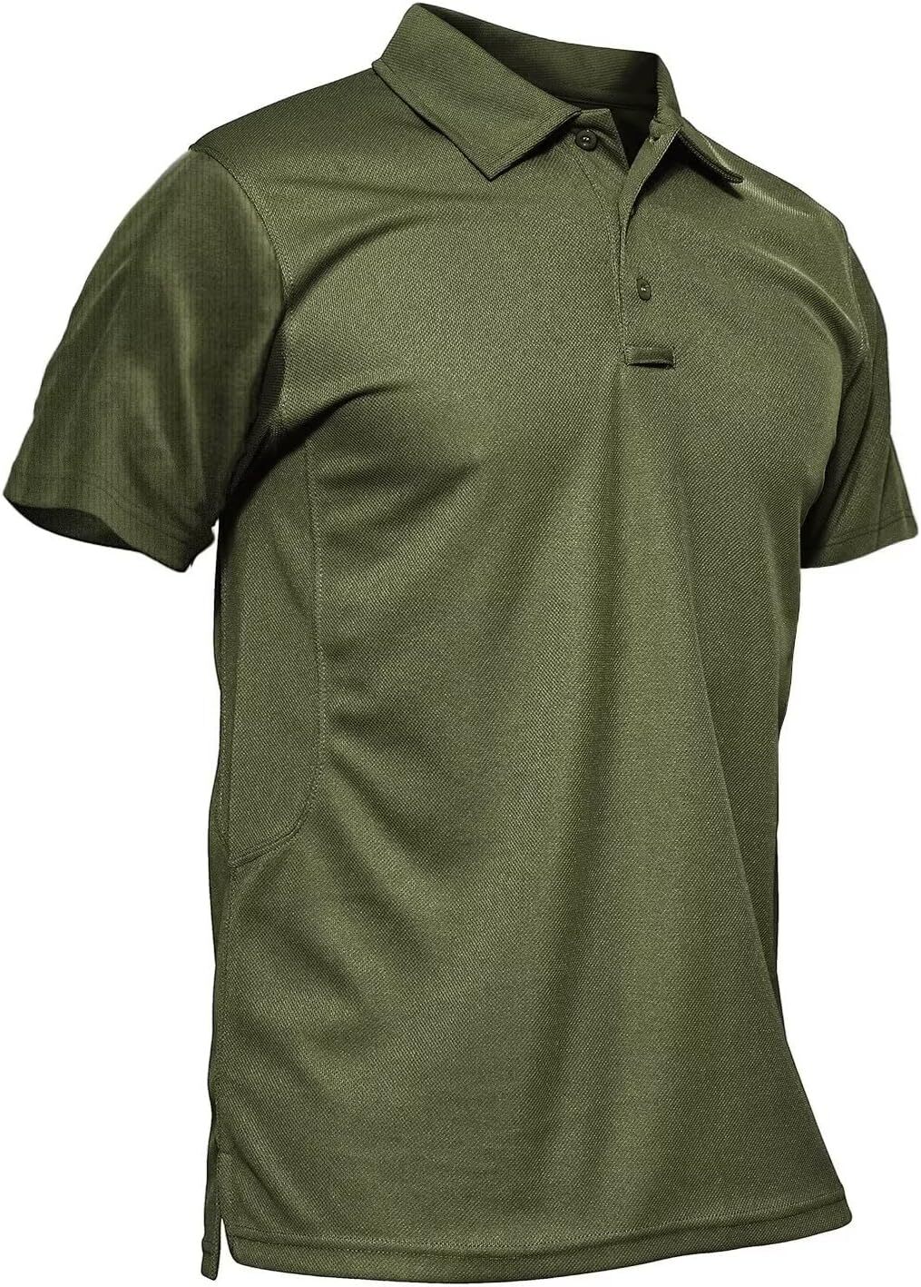 Men Polo Shirt Quick Dry Short Sleeve Tactical Pique Jersey Golf Shirt