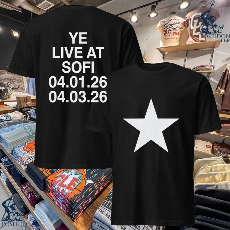 NEW! Ye Kanye West Bully Album Live At Sofi Stadium April 1 3 2026 T-shirt