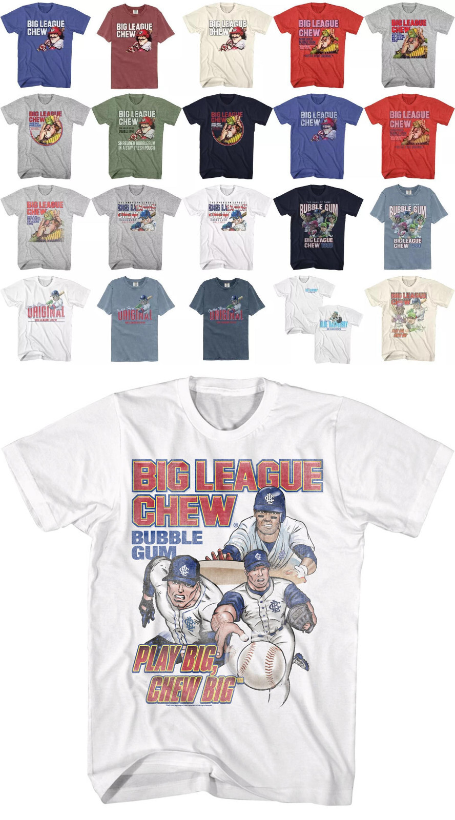Pre-Sell Big League Chew Bubble Gum Candy Licensed T-shirt gallery