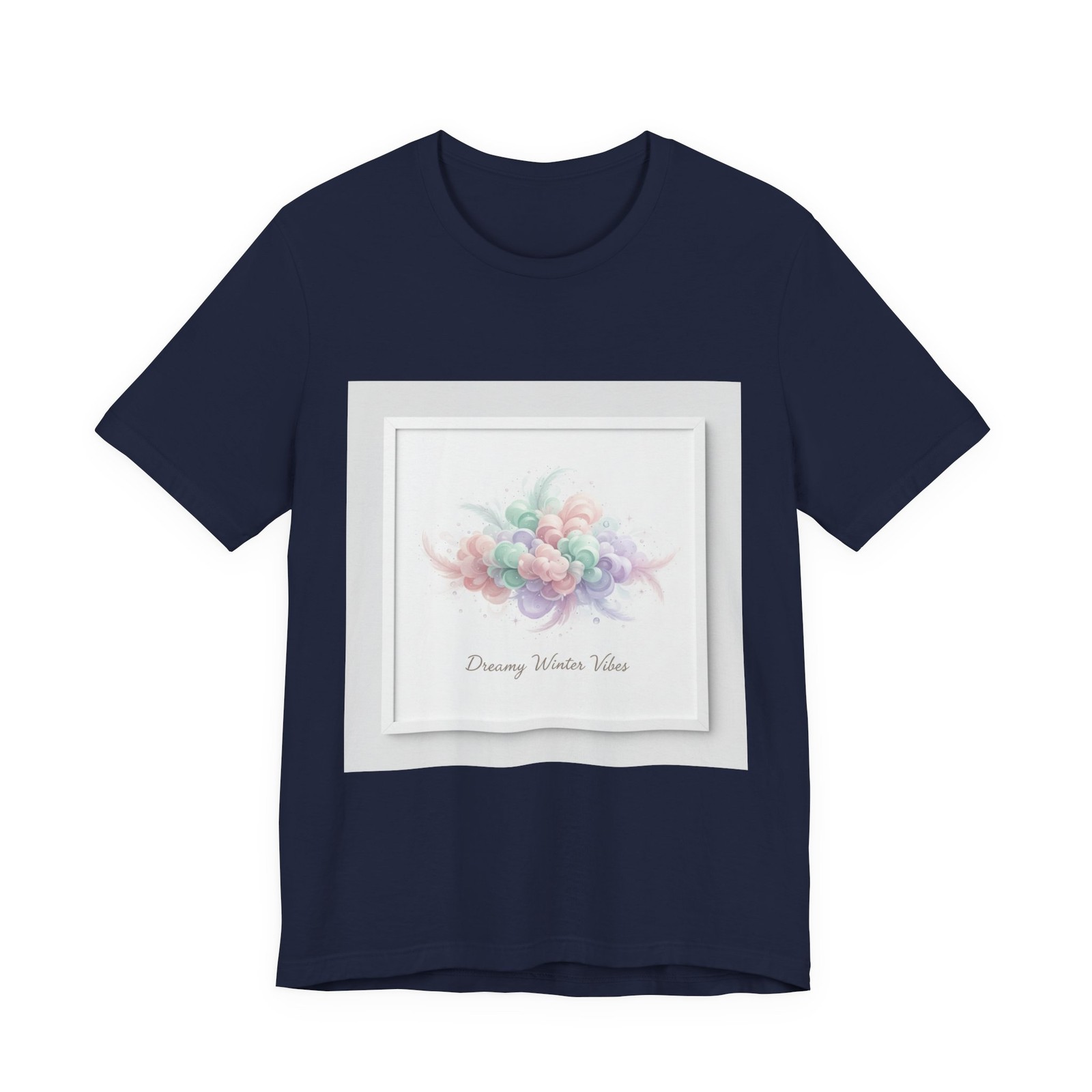 Dreamy Pastel Gradient Floral Tee | pastel winter design, soft spring vibe
