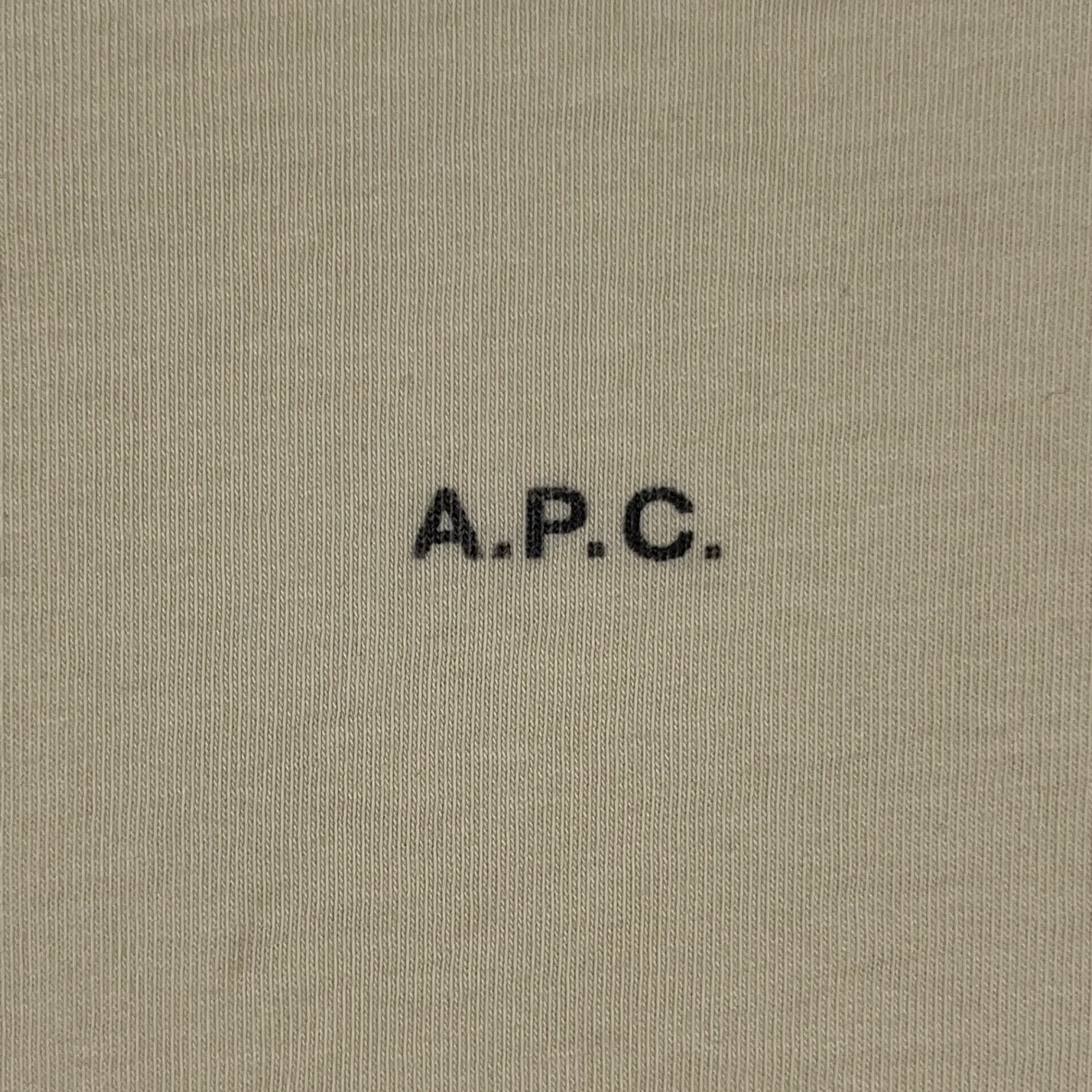 APC T Shirt Mens Large Pale Yellow Cotton Logo Rue Madame Paris gallery