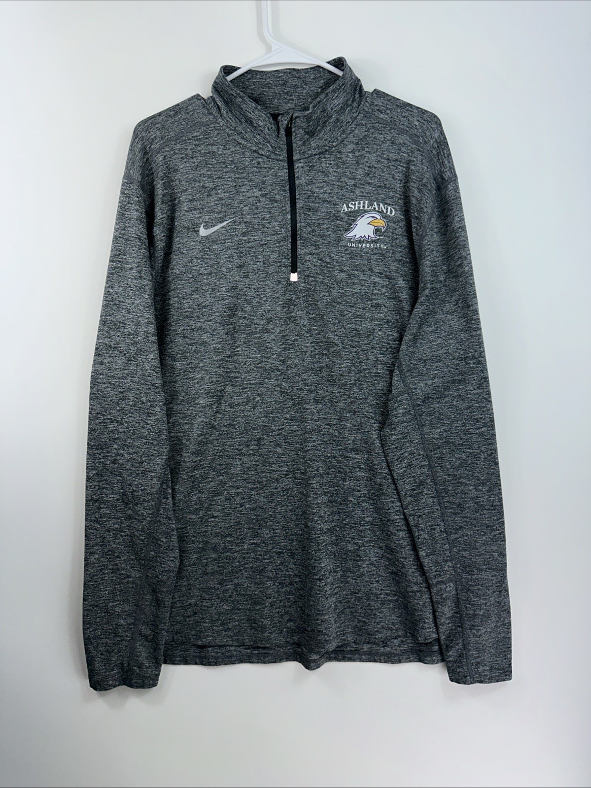 Nike DriFit Ashland University Eagles Men’s XL Gray Lightweight 1/4 Zip Pullover gallery