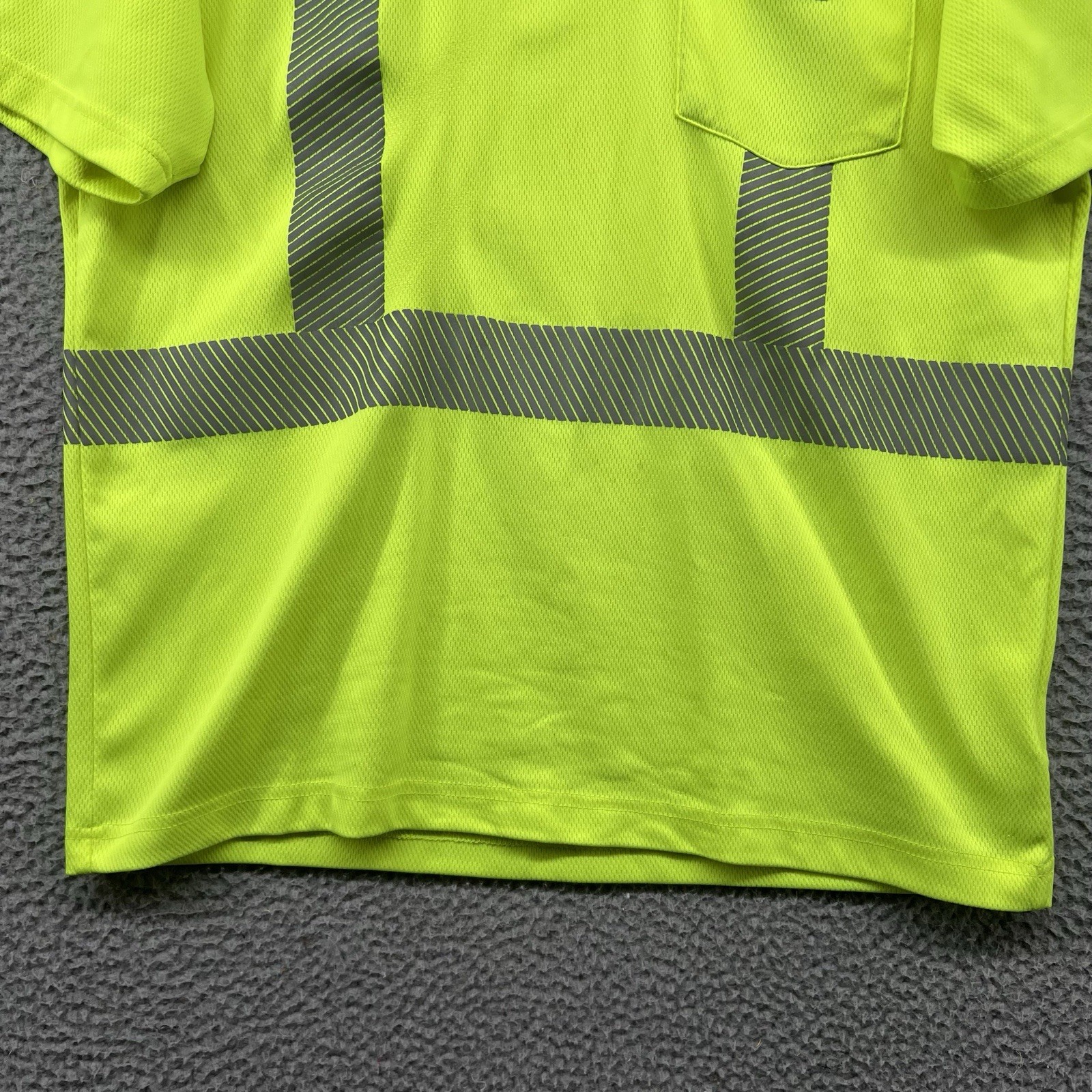 Carhartt Reflective Shirt Mens Medium Neon Yellow Pocket T High Visibility Work gallery