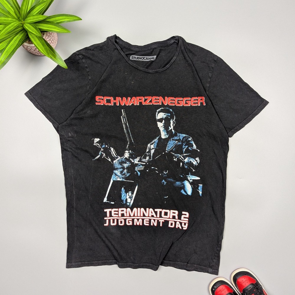 Vintage Terminator 2 Judgment Day T-Shirt StudioCanal Schwarzenegger 90s-00s M