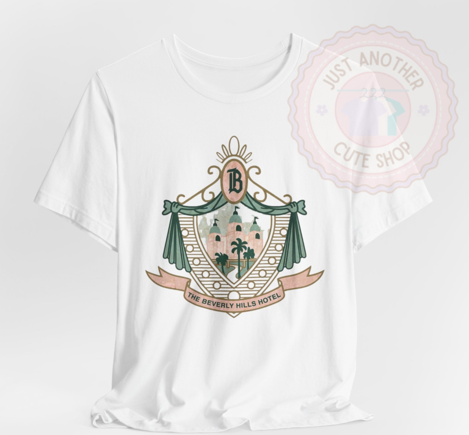 Vintage Beverly Hills Hotel T-Shirt ♡ Pink Palace Logo! California Retro Tee! gallery
