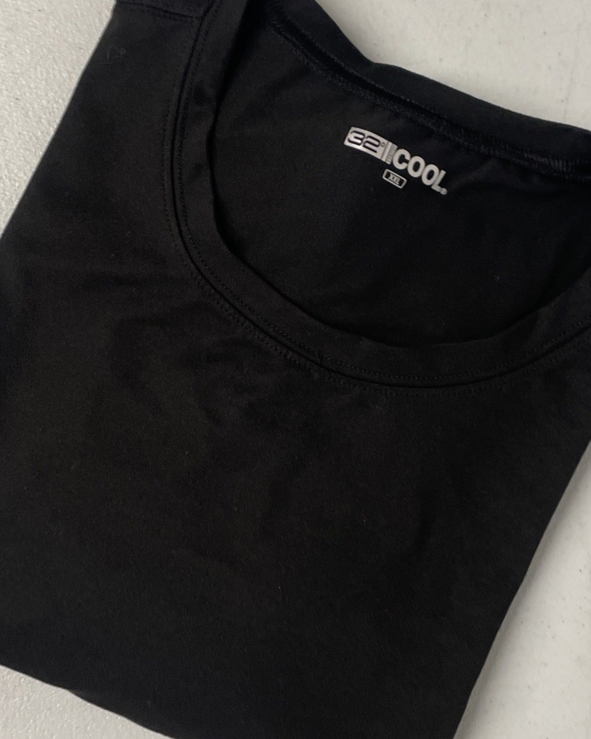32 Degrees Cool Men's Crew Neck T-Shirt Tee BLACK XXL Quick Dry Excellent gallery