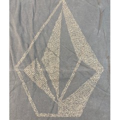 Volcom Stone Mens Large Black Graphic T-Shirt Diamond Logo Text Print Cotton Tee