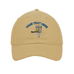 Your Text Here Custom Disc Golf Embroidery Embroidered SOFT Unstructured Hat Cap