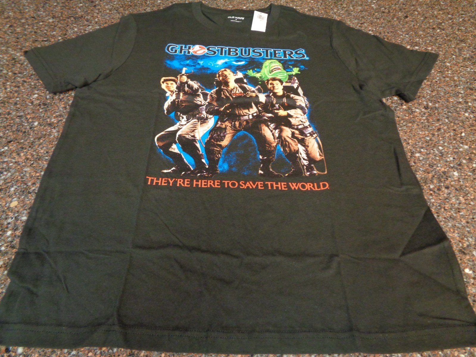 Ghostbusters T-shirt Adult Medium 👻 They're Here to Save the World Black NWT gallery