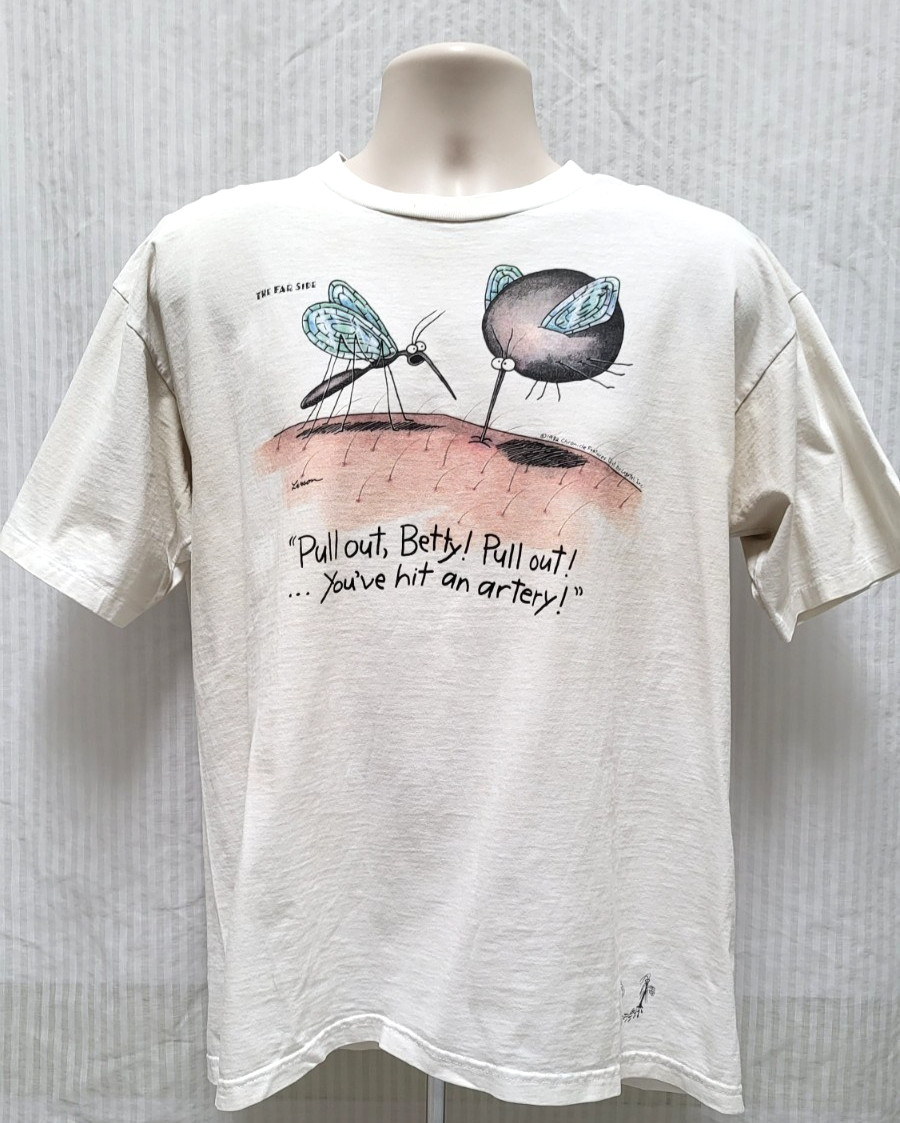 Vintage 80s The Far Side Gary Larson Mosquito Single Stitch T Shirt – *B5