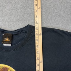 Prairie Mountain Sequoia Bear Moon T-Shirt Men’s 2XL Black Nature Distressed
