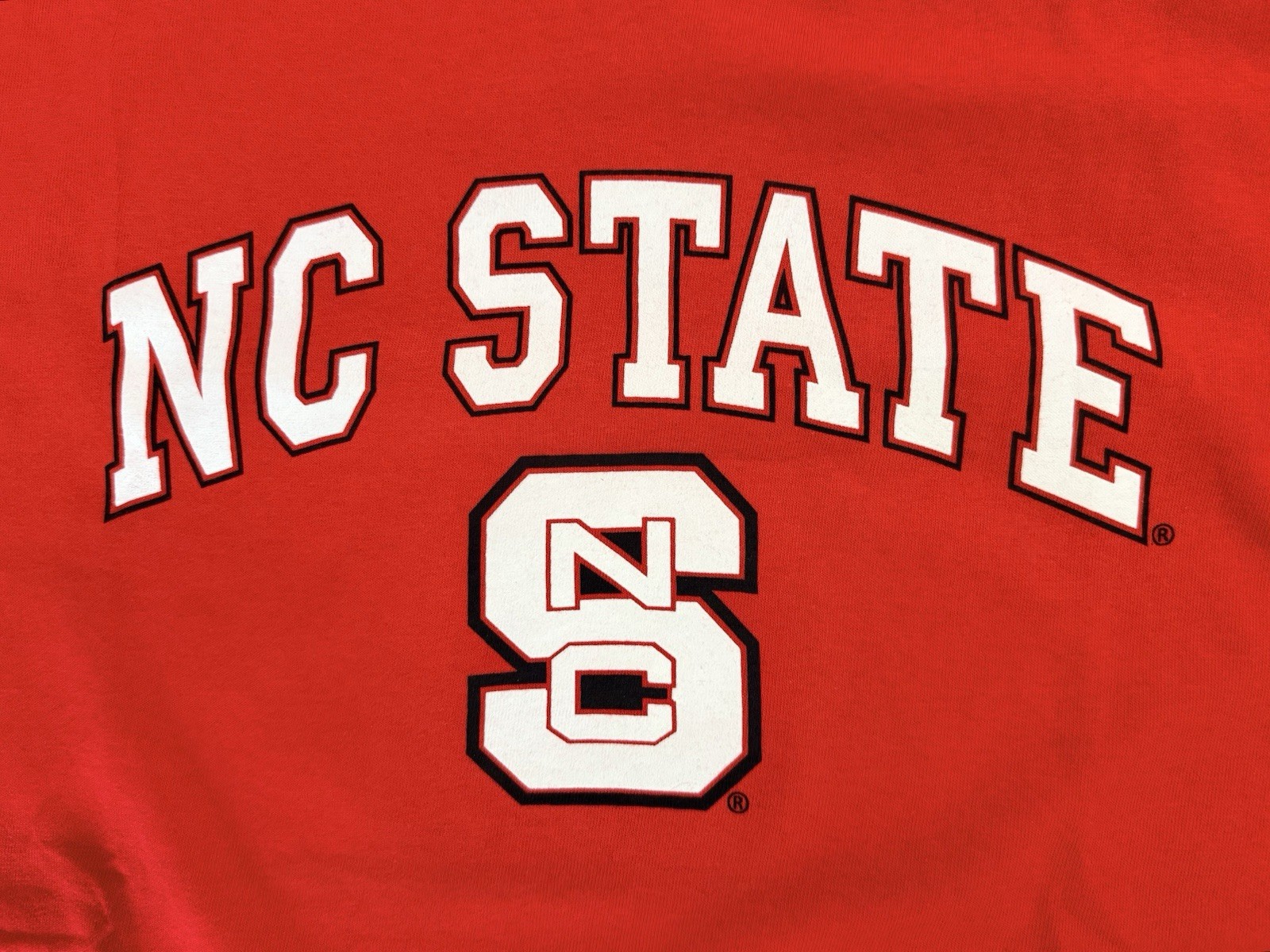 “NC State” North Carolina Wolfpack Red T Shirt - Size L / LARGE - by MV Sport gallery