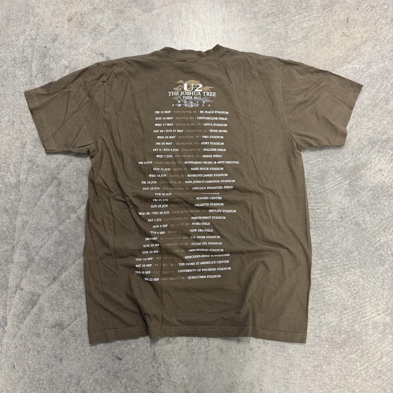 Men’s U2 Joshua Tree 2017 T-shirt Concert Band Tee Short Sleeve XL gallery