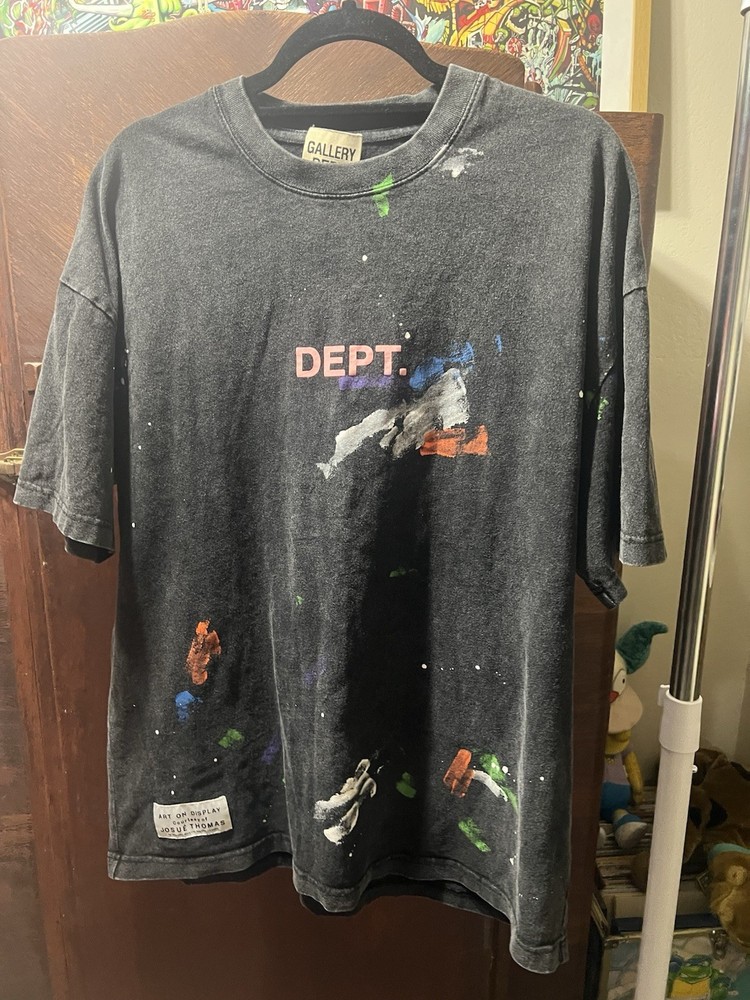Gallery Dept Short Sleeve Paint Splatter T-Shirt Size X-Large
