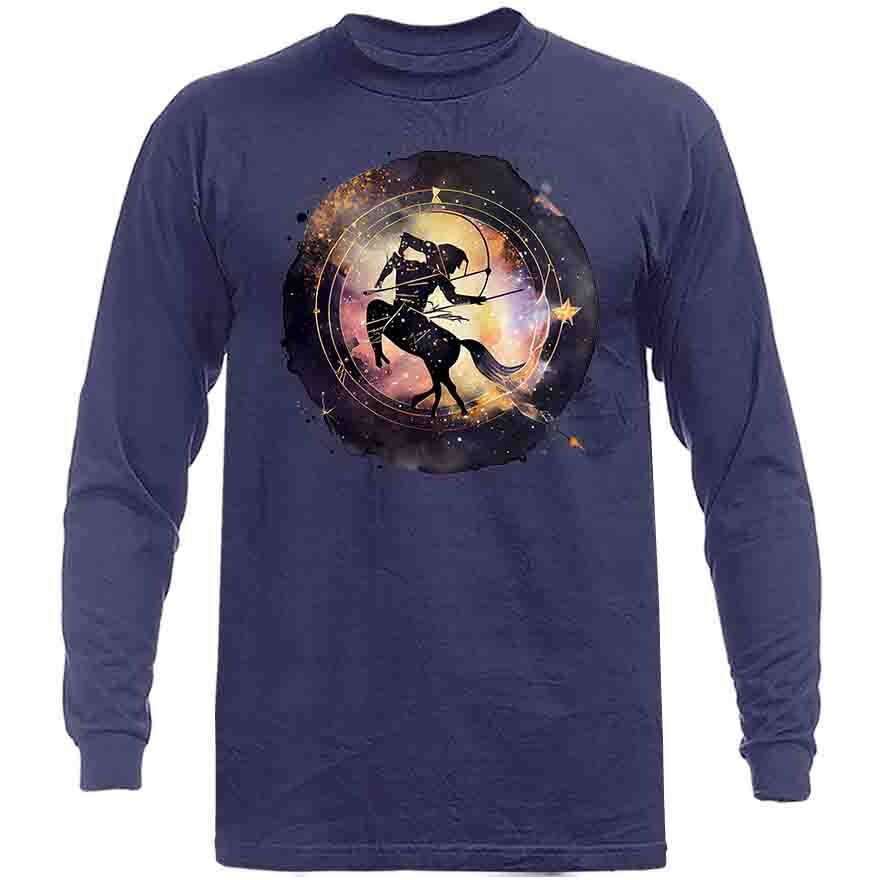 Sagittarius Zodiac Sign Horoscope Astrological Graphic Long Sleeve gallery
