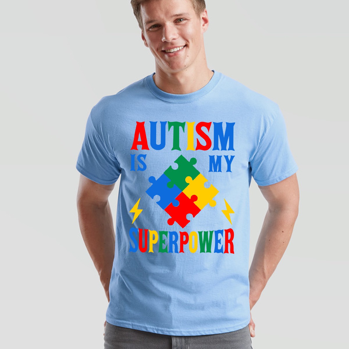 Autism Is My Superpower Autistic Unisex Tshirt Neurodiversity Awareness Gift Tee gallery