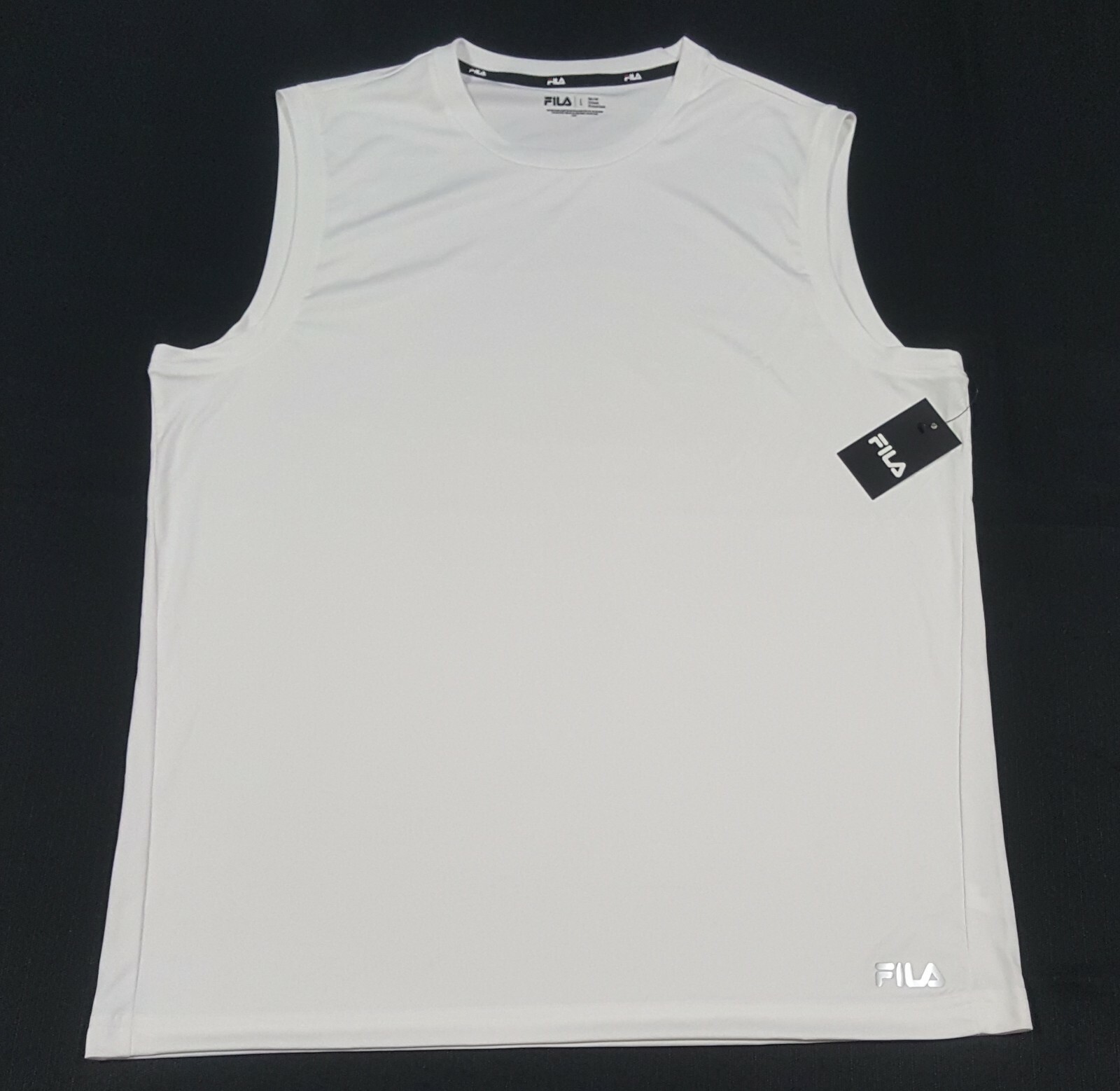 Fila Mens Training Polyester Heritage sportsTank top white
