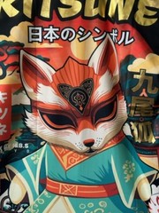 NWT Cool T shirt Japanese Style Light weight comfortable Unisex Machine Wash Fox