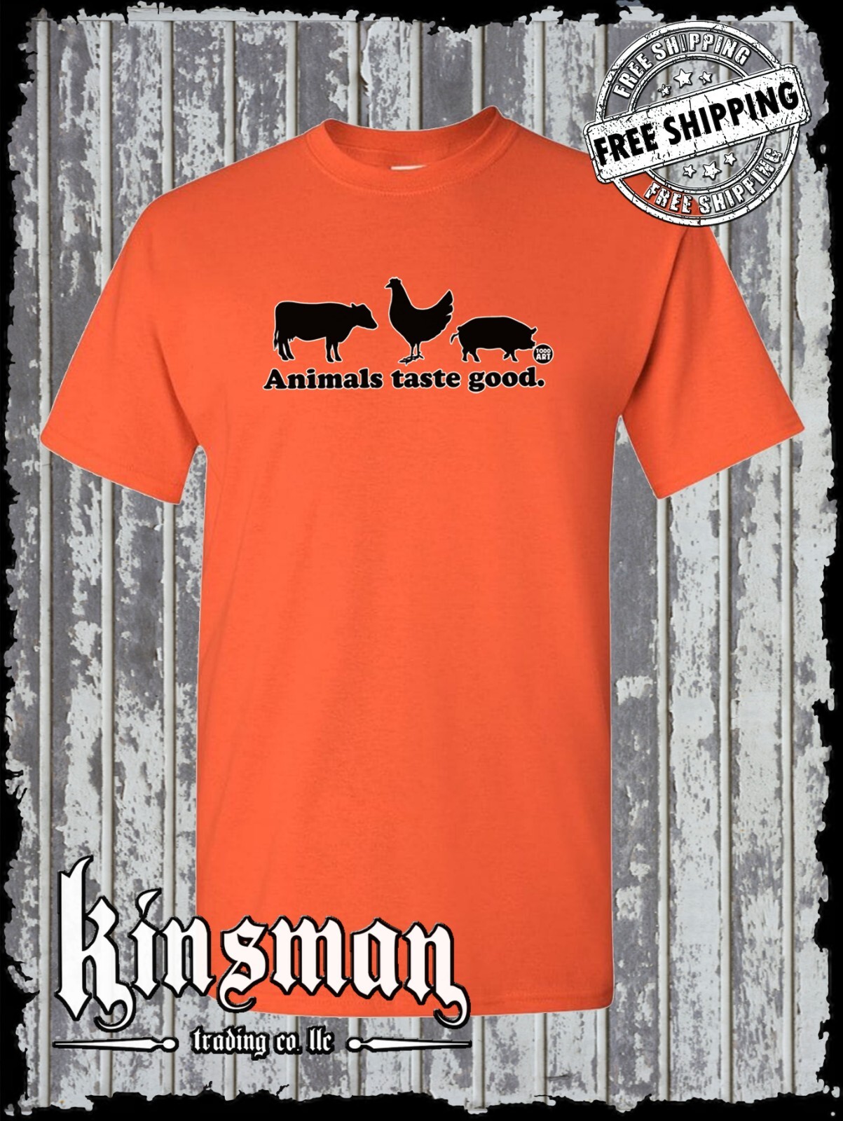 Animals Taste Good Funny T-Shirt Todd Goldman Licensed Carnivore Diet gallery