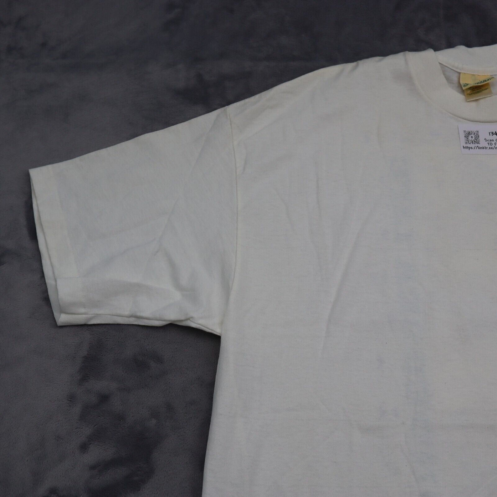 St Johns Bay Shirt Mens XL White Short Sleeve Crew Neck Graphic Print Basic Tee gallery