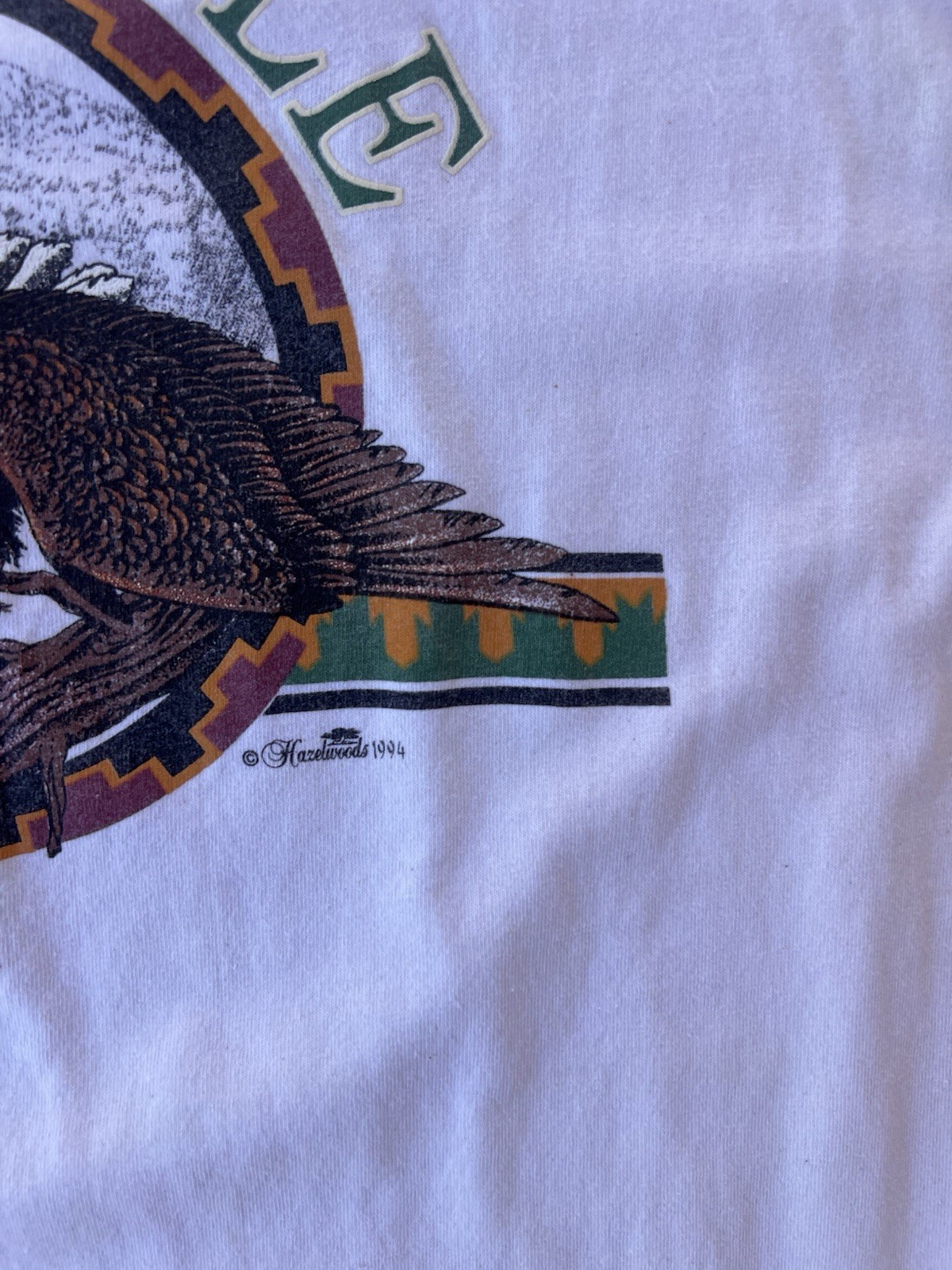 Vintage Bald Eagle Shirt Size Large 1994 Hazelwoods Nature Habit 90s Animal Tee gallery