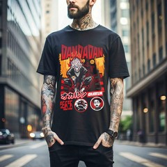 Demon Dandadan Okarun Battle Mode Black T-shirt