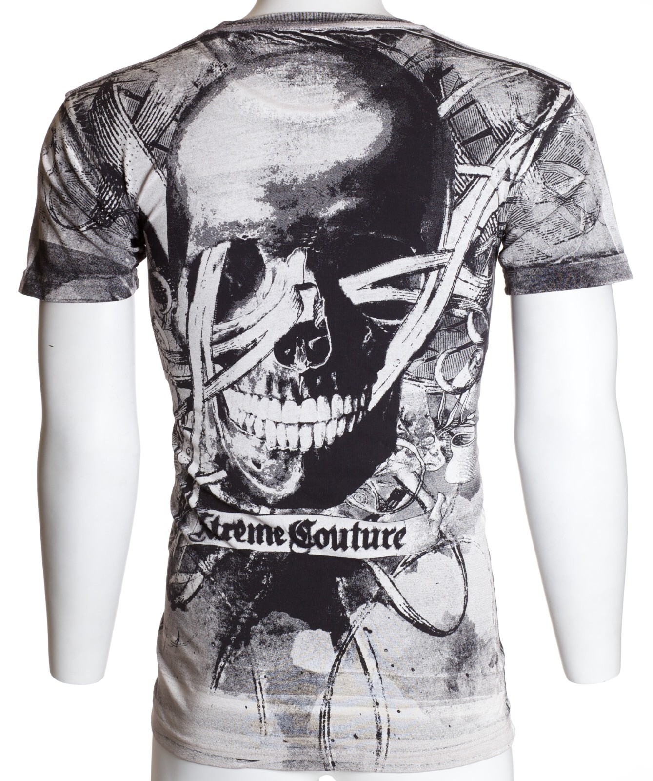 XTREME COUTURE by AFFLICTION Black CROSSED OUT Short Sleeve Slim Fit T-shirt NWT gallery