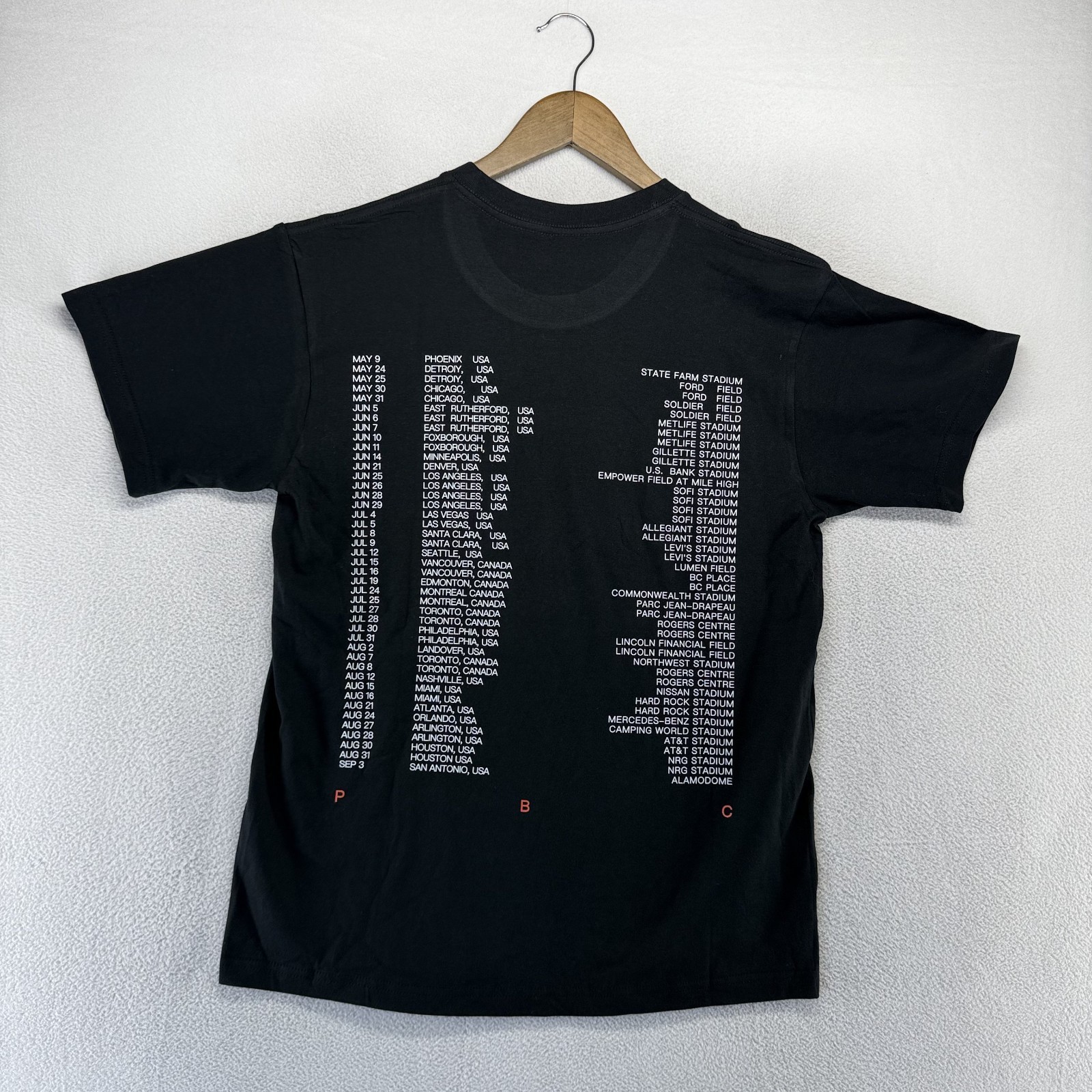 Playboi Carti Shirt men's Large Black CPFM Merch Made In USA Spellout Logo gallery