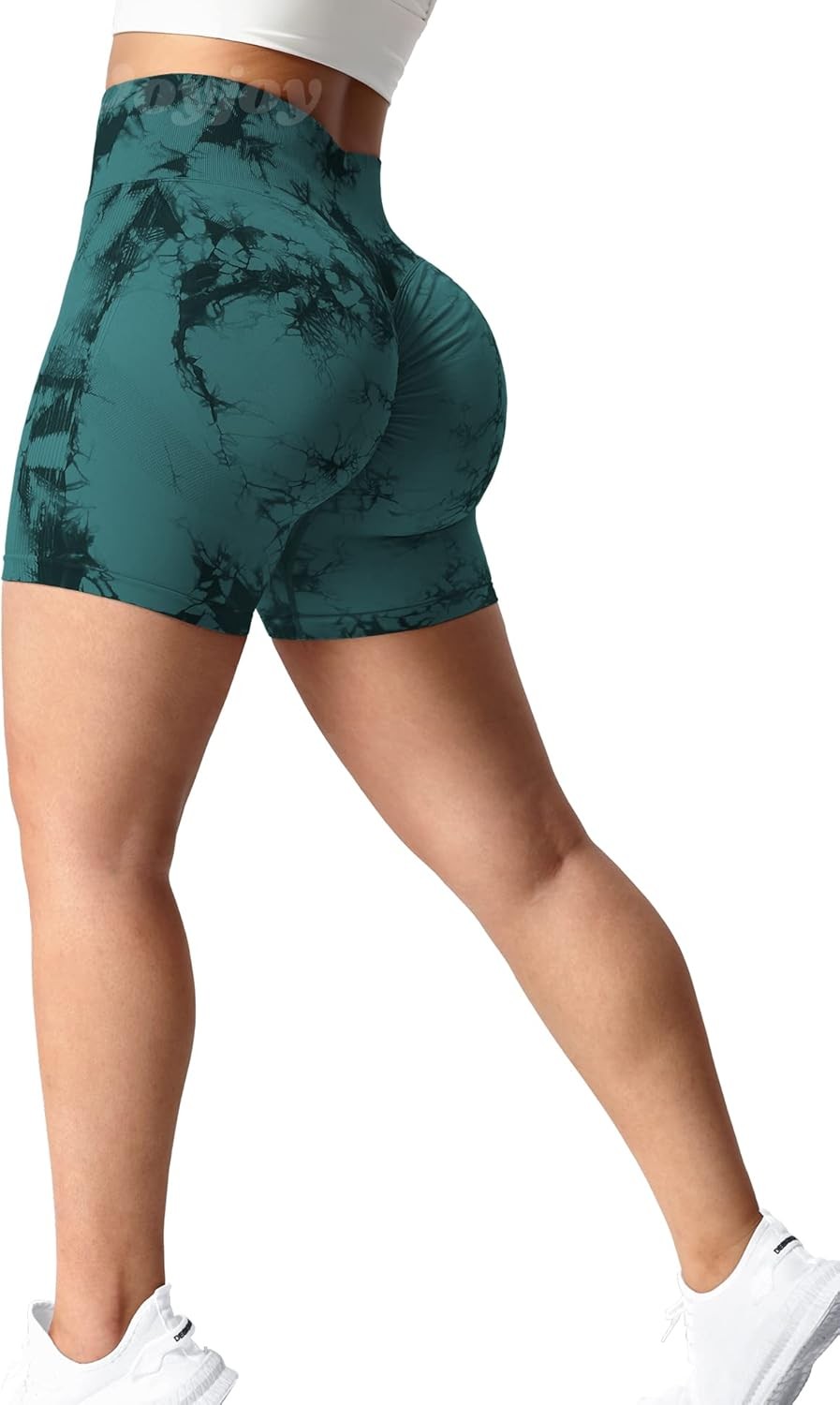 VOYJOY High Waist Seamless Shorts Scrunch Butt Contour Gym Yoga Shorts