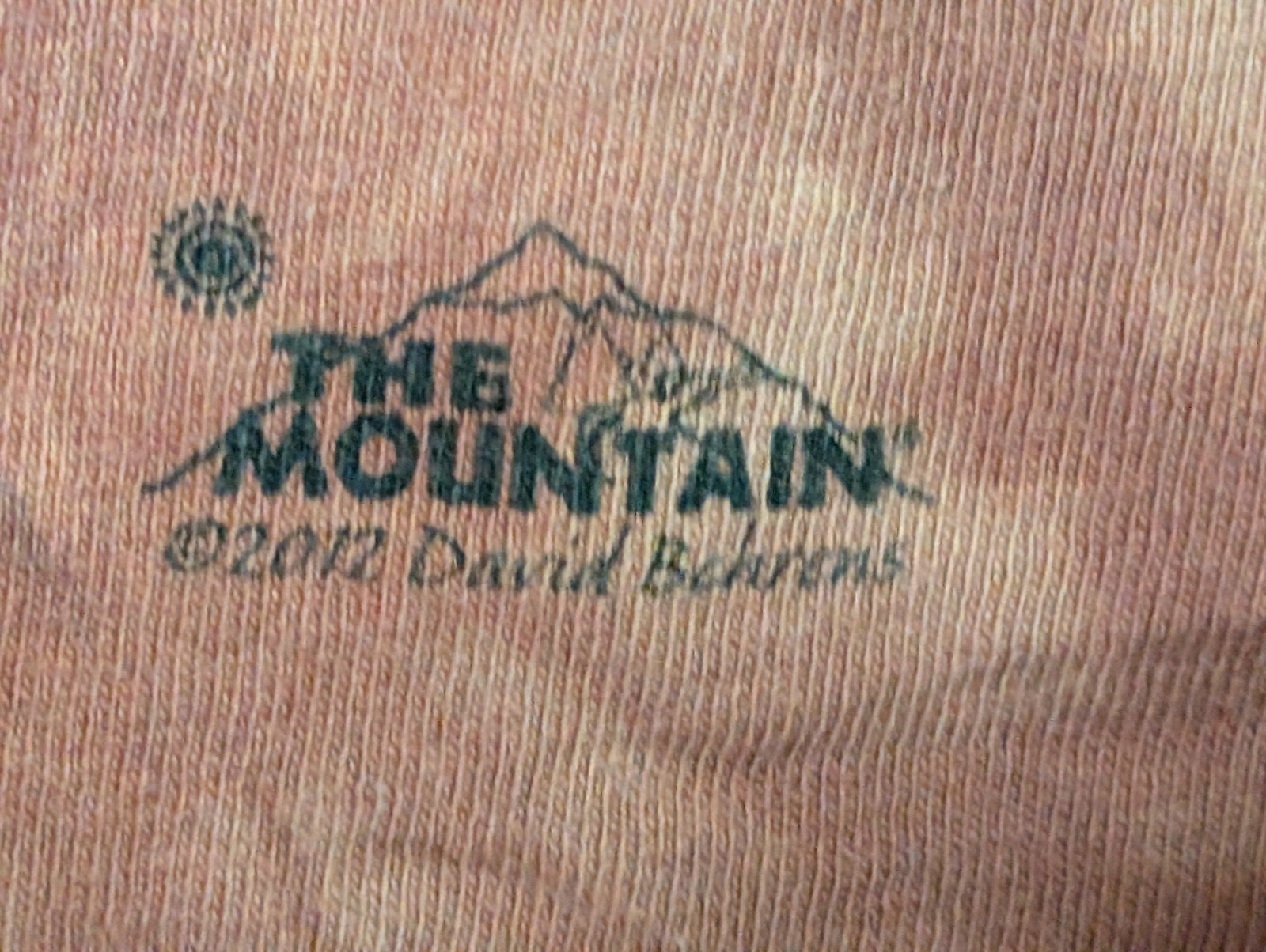 The Mountain Mens T-shirt Brown "Grandfather Earth" Retired Logo Large #5995 gallery