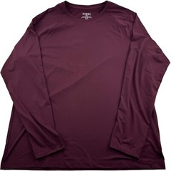 Rhone Maroon Long Sleeve Nylon Polyester Elastane Athletic T-Shirt Mens Size XL