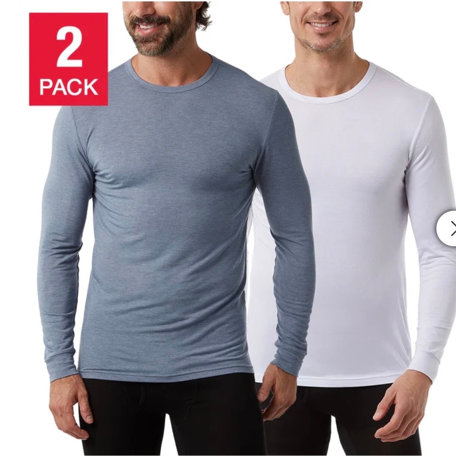 32 Degrees Men’s Heat Tee, 2-pack Size M NEW # K50