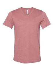 BELLA + CANVAS – Heather CVC V-Neck Tee T-shirt 3005CVC XS – XL