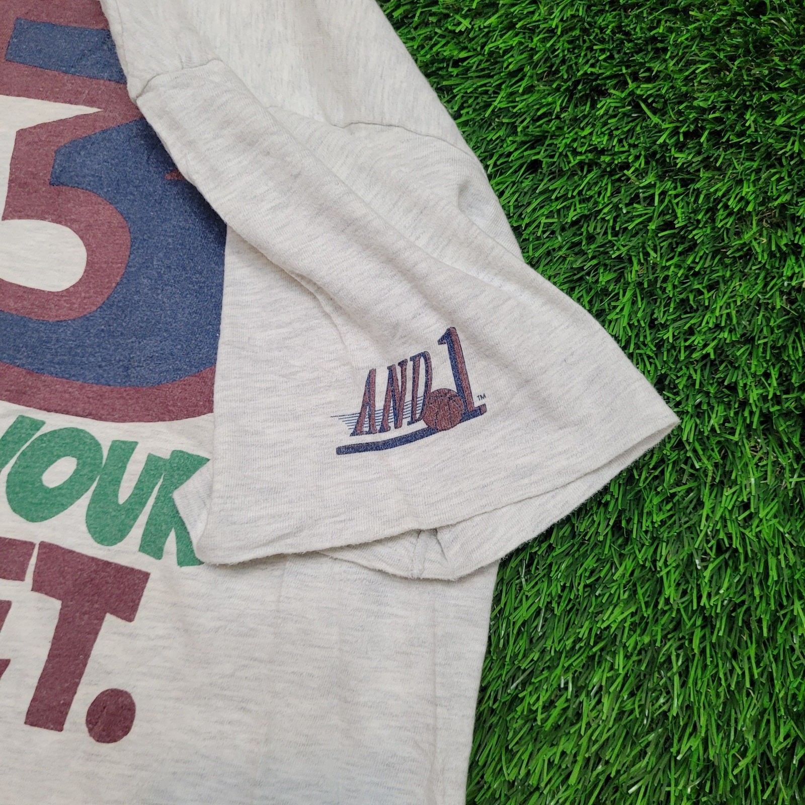 Vintage 90s AND 1 Trash Talk Tee Mens M USA Streetball Basketball gallery