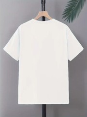 Men’s Classic Solid Plain Cotton Round Hem Scallop Essentials Tshirt S-2XL