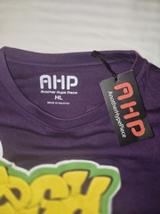 Another Hype Piece Men’s Purple/Yellow/Green Graphic Print Crew Neck T-Shirt XL
