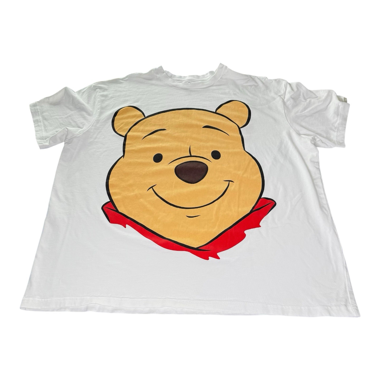 Disney Winnie The Pooh Face Graphic T Shirt Mens 3XL White Short Sleeve Tee