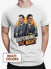 Jimmy Kimmel And Stephen Colbert Defending The Night T-Shirt