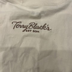 Terry Blacks “Texas BBQ” Graphic T-shirt In Cream Mens Size XL NWT