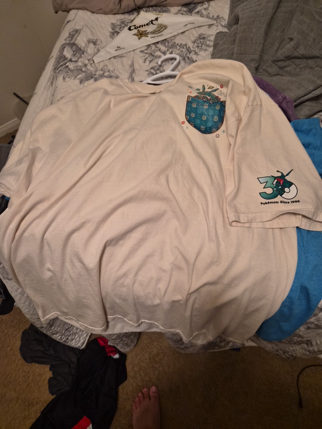 Pokemon Rayquaza 30th Anniversary Mens Shirt 4xl Tan T-Shirt