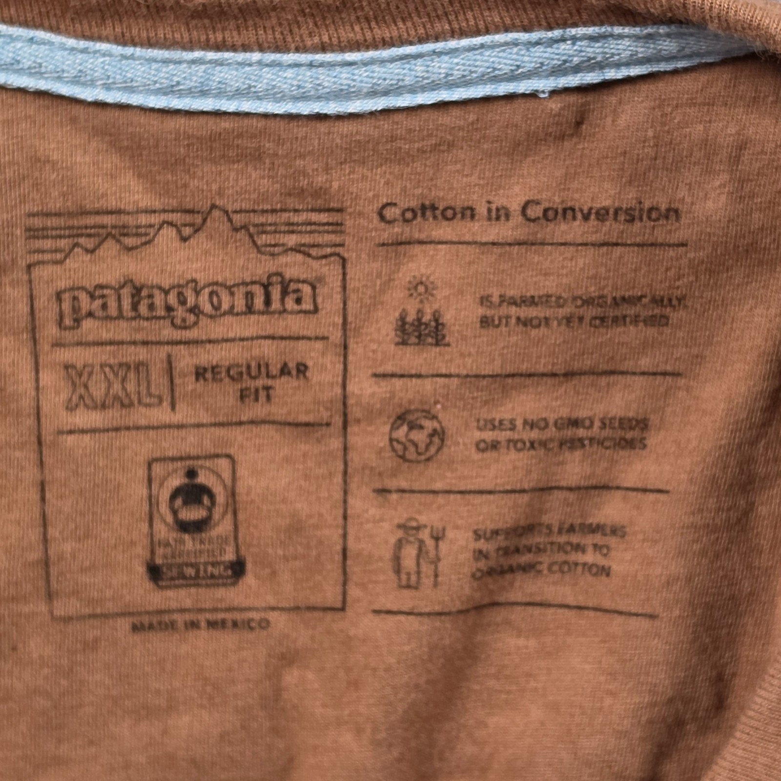 Patagonia Mens XXL Colorblock T-Shirt Organic Cotton Short Sleeve Tee Gorpcore gallery
