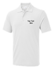 Personalised Custom Embroidered Classic Polo Shirt your text unisex workwear